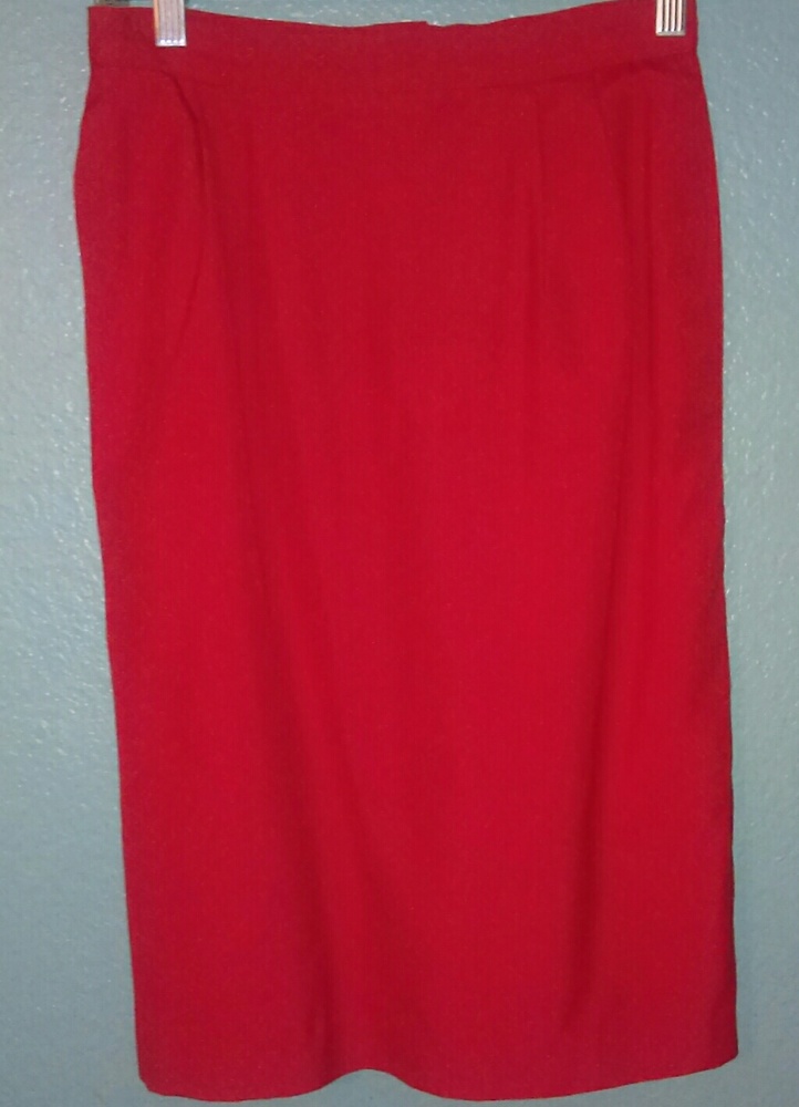 Classic Habits Red Skirt Suit View 4
